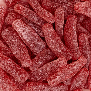 sour raspberry soda bottles