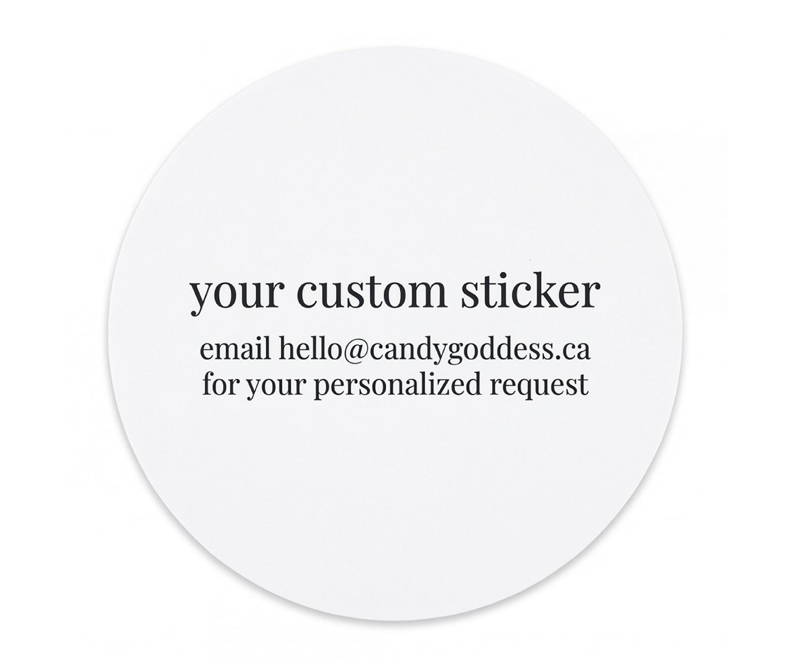 your custom sticker